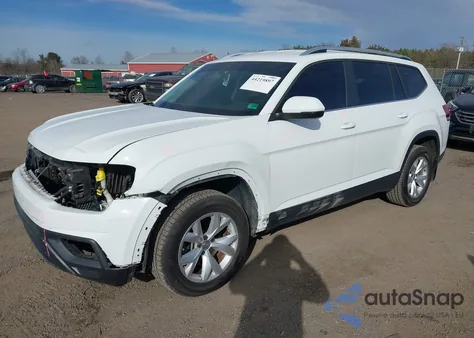 2018 Volkswagen Atlas 3.6L V6 Se/3.6L V6 Se W/Technology from USA, damaged, VIN 1V2LR2CA4JC588342